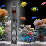 ☆SUBMERSIBLE STAT REPTILE AQUARIUM VIVARIUM ECO HEATER TURTLE TANK FISH N5H7