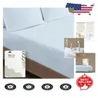 800 Thread Count King Size Fitted Sheet - Luxury Cotton, Light Blue 16" Pocket