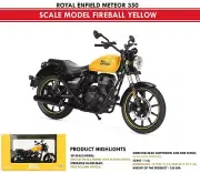 ROYAL ENFIELD "SCALE MODE" "METEOR 350" "FIREBALL YELLOW"