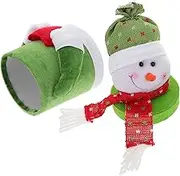 Garneck Christmas Snowman Candy Jar with Lid Decorative Holder for Sweets for Gifting and Party Decorations Versatile Storage for Holiday Treats Enhances Festive Atmosphere