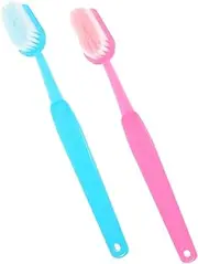 [VILLFUL] 2pcs Funny Party Props Mini Spatula Trowel Tooth Brushes Toothbrushes Huge Toothbrush Prop Large Toothbrush Prop Decorative Toothbrush Prank Party Decor Cosplay Accessories Abs