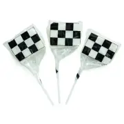 Checkered Flag Suckers (12 Pack) Race Car Party Supplies