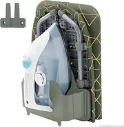 Xabitat Table Top Ironing Board W/Wall Mount | D-Crease | Portable Space Saving Mini Laundry Room Iron Board | Foldable Small Ironing Board with Iron Holder | Green XADTH002