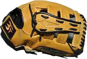 HUIJINCHAOSHI Baseball Gloves, BF Soft Leather Outfield General 13" Hard Baseball Gloves, Brown. Baseball Gloves