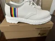 Dr Martens 1461 For pride White Size 38 Brand New With Box