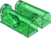 Humane Mouse Traps Catch and Release, Reusable No Kill Mouse Traps , Easy to Set and Safe for Family and Pet-2 Pack