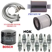 Tune Up Kit Filters Cap Wire Spark Plugs For PONTIAC FIREBIRD V8 5.7L 1987