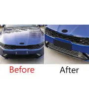 5PCS Front Bumper Center Hood Grill Strip Chrome Steel Fit For Kia K5 2021-2022