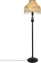 Indoor Floor Lamps European Style Living Room Floor Lamp Retro Sofa Side Decorative Lamp Bedroom Study Bedside Table Lamp (Excluding Light Source) Standing Lamp(Black)