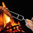 Long Skewers for Grilling Outdoor Barbecue Accessories 10pcs Stainless Steel Bbq