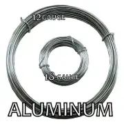 Aluminum Round Bead Smith Wire 12 or 18 gauge 39 ft