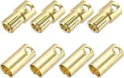 uxcell 4 Pairs Banana Plugs Connector 6.5mm Male Female Banana Plug for Speaker Wire RC Battery ESC Motor