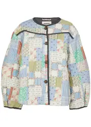 Damson Madder Markey Quilted Patchwork Cotton Jacket - Multicoloured - 6 (UK6 / XS) 6 (UK6 / XS)