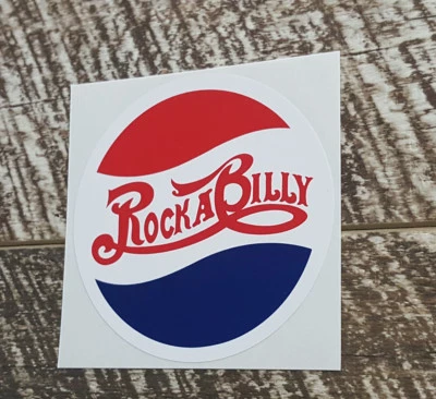 ROCKABILLY ROCK N ROLL DECAL STICKER Decal Sticker Retro Mancave RatRod Stickers