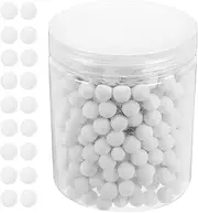 1 Bottle of Ceramic Pie Weights Baking Beans Pie Crust Reusable 10mm Oven Beads Weights Natural Ceramic Stoneware with Plastic Container 500g