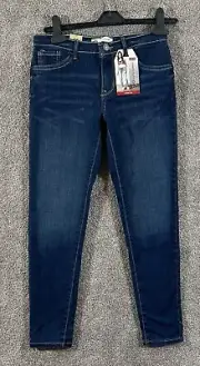Levis 710 Jeans Girls 14 Blue Denim Measures 27X28 Super Skinny Low-Rise