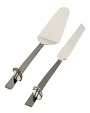 Godinger Midnight Pebble Cake Server Set