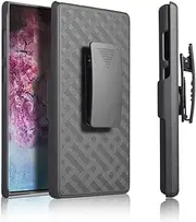 HIDAHE Samsung Note 10+ Plus Holster Case, Note 10+ Plus Case for Men, Belt Clip Holster Case, Combo Case with Kickstand Rotating Belt Clip Super Slim Shell for Samsung Note 10+ Plus Phone (2019)