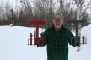 Ice Fishing Rod or Pole Holder - Mountable to Snowmobiles and ATV's. SEE VIDEO