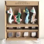 Boston Warehouse Christmas Shoes Spreaders Elf Fancy Feet Set Of 4 1998