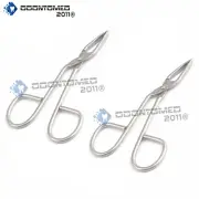 ODM (2 Pack) Scissors Shaped Eyebrow Straight Tip Tweezers Clip