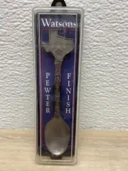 Vintage Watsons Texas Pewter Finish Mini Spoon Made in USA