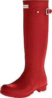 [Hunter] Women's Boots Original Tall Snow Rain Waterproof Boots - Red - 8