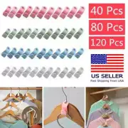 Clothes Hanger Connector Hooks Closet Hangers Organizer Space Saving Rack Clip
