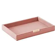 [Generisch] Leather Tray - Vanity Organiser | PU Vanity Table, Multifunctional Organisers on the Hospital Bed, Stylish Bedside Bowl, Stylish Desk Bowl, Table Decoration Observation Holder for Anines