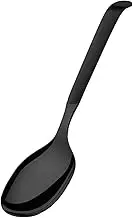 AMEFA Buffet Serving Spoon Narrow | Buffet Spoon | Stainless Steel Spoon for Serving | Serving Cutlery Dishwasher Safe | 18/10 Stainless Steel | Satin | Black | Length: 25.9 cm