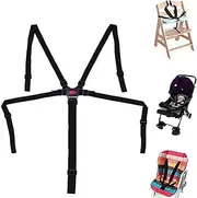 High Chair Straps, Baby Kid 5 Point Harness, Harness for High Chair, High Chair Harness,Universal Baby Safe Belt Holder Replacement for Stroller Wooden High Chair Pram Buggy Children Kid Pushchair