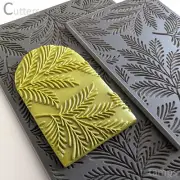 VERDANT Texture Mat for Polymer clay | Flexible Texture Stamp |