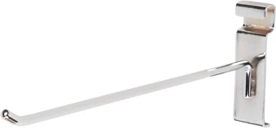 10" Wire Slat Grid Hooks Hook Pegs Gridwall 50 Chrome 6mm Tubing 3" On Center