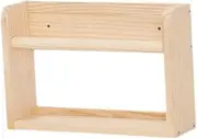 STARTIST Wooden Floating Nursery Bookshelf Picture Frame Holder Elegant Lightweight Wall Mounted Shelf Wall Stand for Farmhouse Office, Wood 25x12x20cm