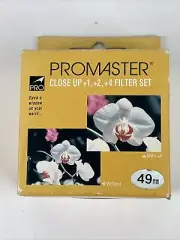 ProMaster #4045 49mm Close-Up Lens Set +1 +2 +4 Glass Lens Filter Japan