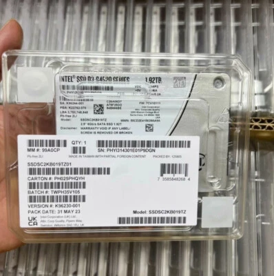 Intel D3-S4520 Series 1.92 TB SSD SATA 6Gb/s SSDSC2KB019TZ01 Solid State Drives