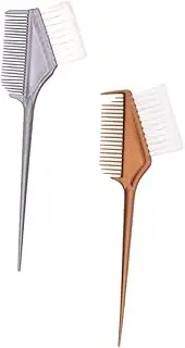 ERINGOGO 2pcs Hair Tint Brush for Easy Hair Coloring Flexible Applicator Comb for Neat Dye Application Suitable for Men and Women Colors