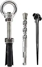 Eye Bolts with Nuts | Stainless Steel Eye Bolt Ring Expansion Screw,Concrete Wall Hooks, Reusable Screw Eyes, Eye Bolt for Home Use, Construction Worker