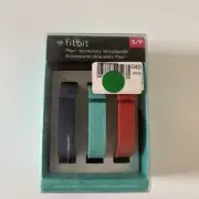 Fitbit Flex Accessory Replacement Wristband 3-pack Small Petite NAVY TEAL RED