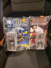 Eaglemoss Dc Chess Batman & Robin Pieces. Mint With Magazine. Never Opened