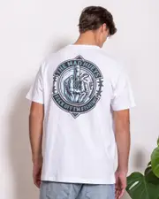 [The Mad Hueys] The Mad Hueys Men's Fk Off Fish On T-Shirt in White Size Medium M White