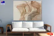 Brown Gray & Gold Abstract Design Wall Canvas Home Decor Australian Made Quality