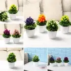 Home Decor Artificial Flower Plastic Plant Simulation Bonsai Fake Potted