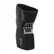 Adjustable Knee Booster Brace Strong Patella Support Black