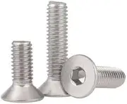 50pcs M3*25 316 Stainless Steel Countersunk Flat Hex Hexagon Head Screws Bolt DIN7991 Stainless Nails,Bolts