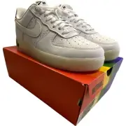 NIB Nike Air Force 1 Low Be True Mens Shoes White US 11 Leather Lace Up Casual