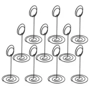 10 Pcs Metal Number Plate Clip Table Holders for Weddings Miss Office