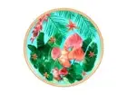 Maxwell & Williams Teas & C's Tropicana Coupe Plate 19.5cm Blue Gift Boxed
