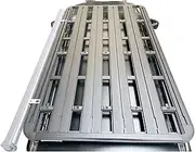 Car Aluminum Alloy Side Bars Cross Rails Luggage Roof Rack Compatible for Toyota Land Cruiser Lc76 2020