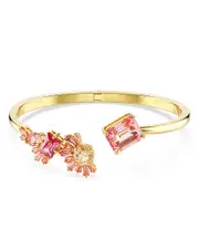 Swarovski Gema Sakura Crystal Mixed Cut Bangle Bracelet